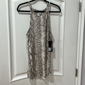 Olivia Grey piton printed muscle top size XL